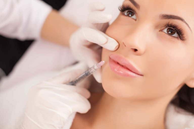 Beautiful Woman Getting Lip Filler Injection | Movel Medical Aesthetics in Brentwood, CA